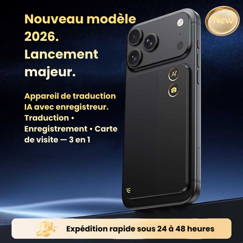 Traducteur vocal IA T10 – Instantané & sans internet