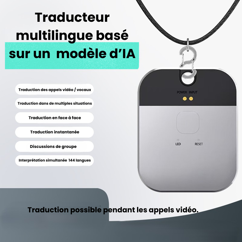 Traducteur vocal IA T3 – Instantané & sans internet