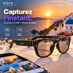 Lunettes IA Vision G600 Pro présentées en extérieur avec leur fonction de capture photo