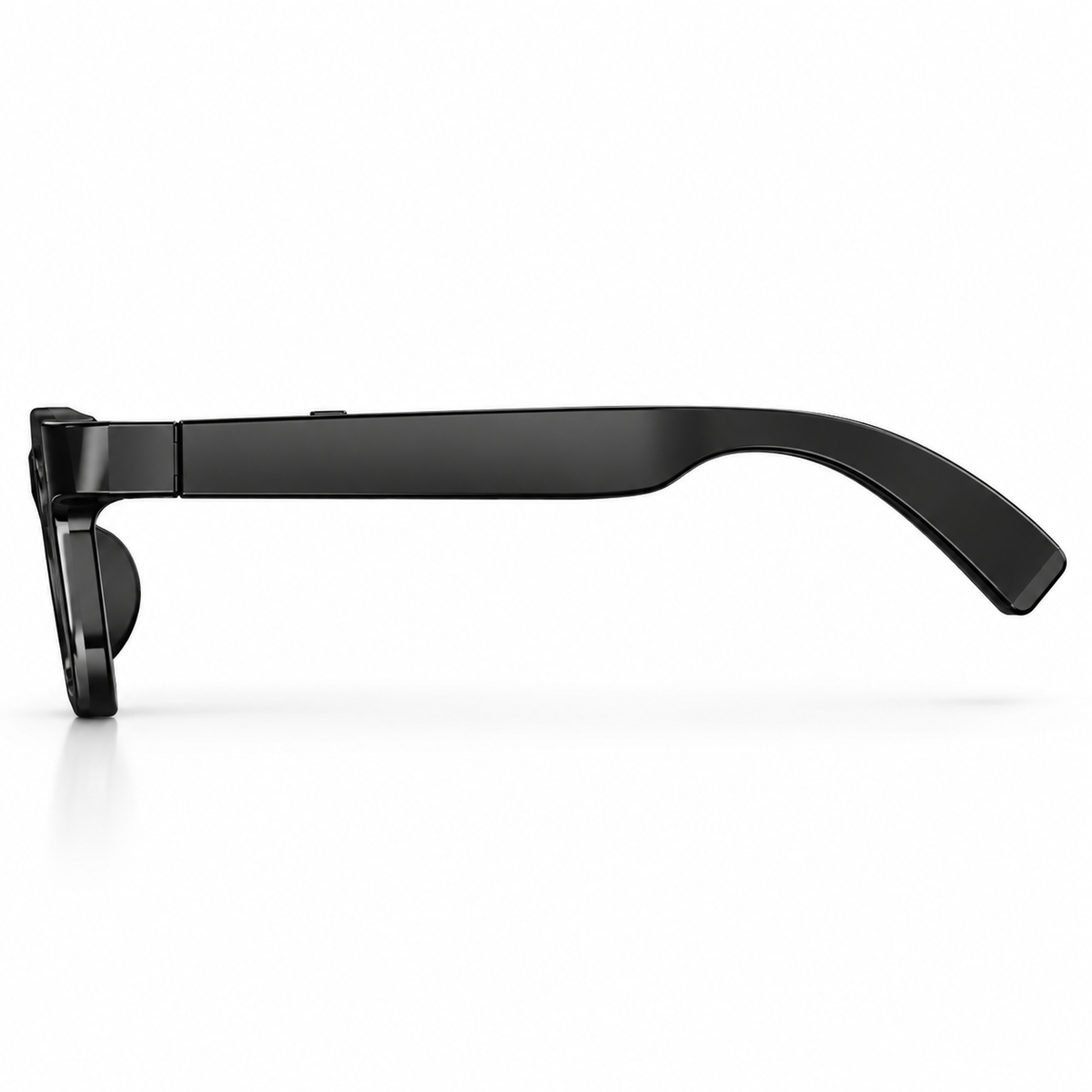 Profil des lunettes IA Vision G600 Pro montrant la branche noire et la monture
