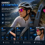 Lunettes IA Pulse avec commandes vocales, tactiles et bouton physique