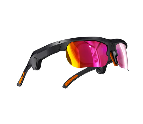 Lunettes IA Pulse noires avec caméra intégrée