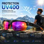 Lunettes IA Pulse S100 avec verres UV400 pour le sport en extérieur
