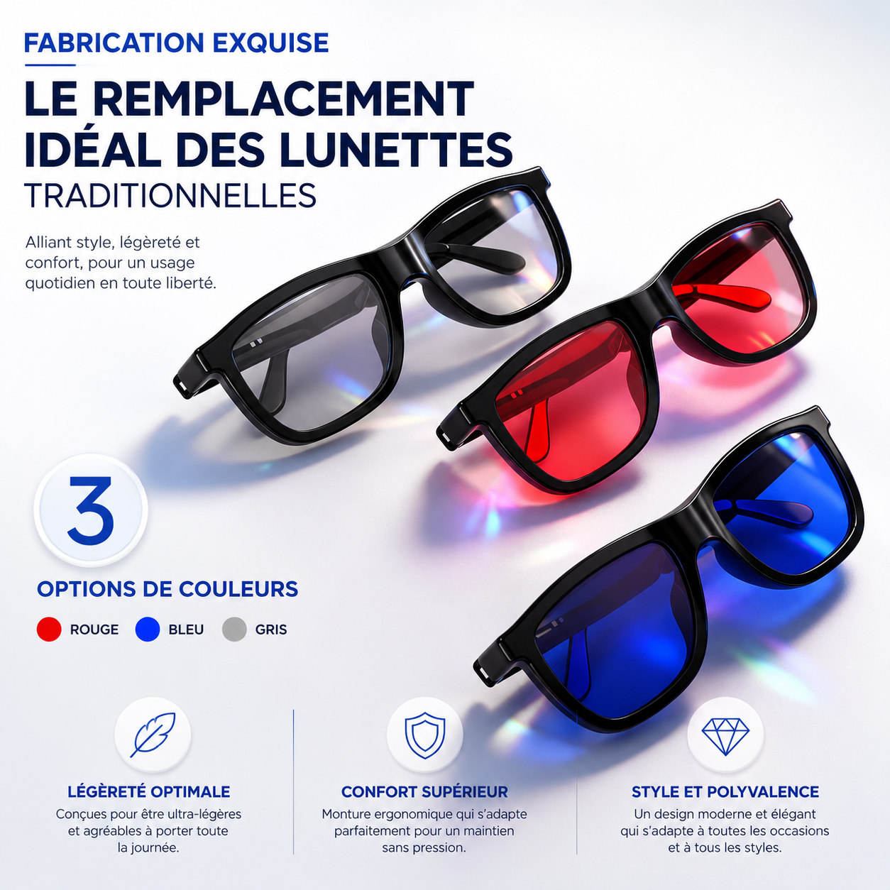 Idéal pour la traduction instantanée, les appels et l'écoute audio.