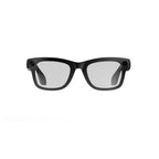 Lunettes PRISM T200C noires vues de face avec verres électrochromiques en teinte claire