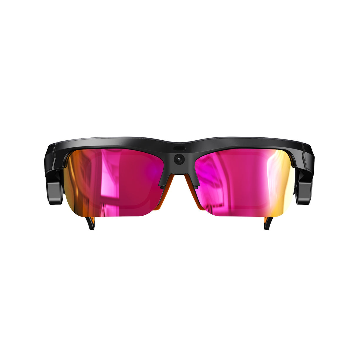 Lunettes connectées Pulse S100 avec caméra intégrée et verres miroir, vue de face