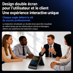 Traducteur IA M90 Pro avec traduction instantanée multilingue