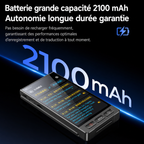 Traducteur IA M90 Pro avec traduction instantanée multilingue