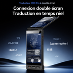 Traducteur IA M90 Pro avec traduction instantanée multilingue