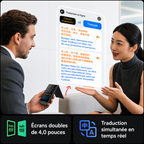 Traducteur IA M90 Pro avec traduction instantanée multilingue