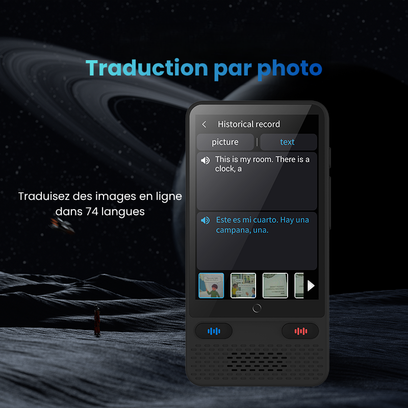 Traducteur IA S85 VoixAI avec mode hors ligne et traduction multilingue