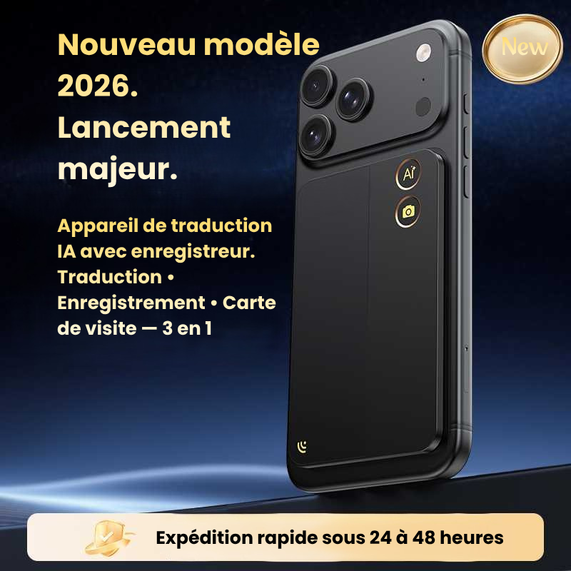 Traducteur IA PRO T10 avec traduction vocale instantanée multilingue