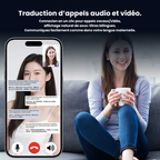 Traducteur IA PRO T10 avec traduction vocale instantanée multilingue