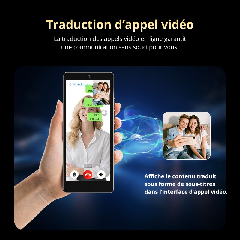 Traducteur IA S20 Pro avec traduction vocale instantanée