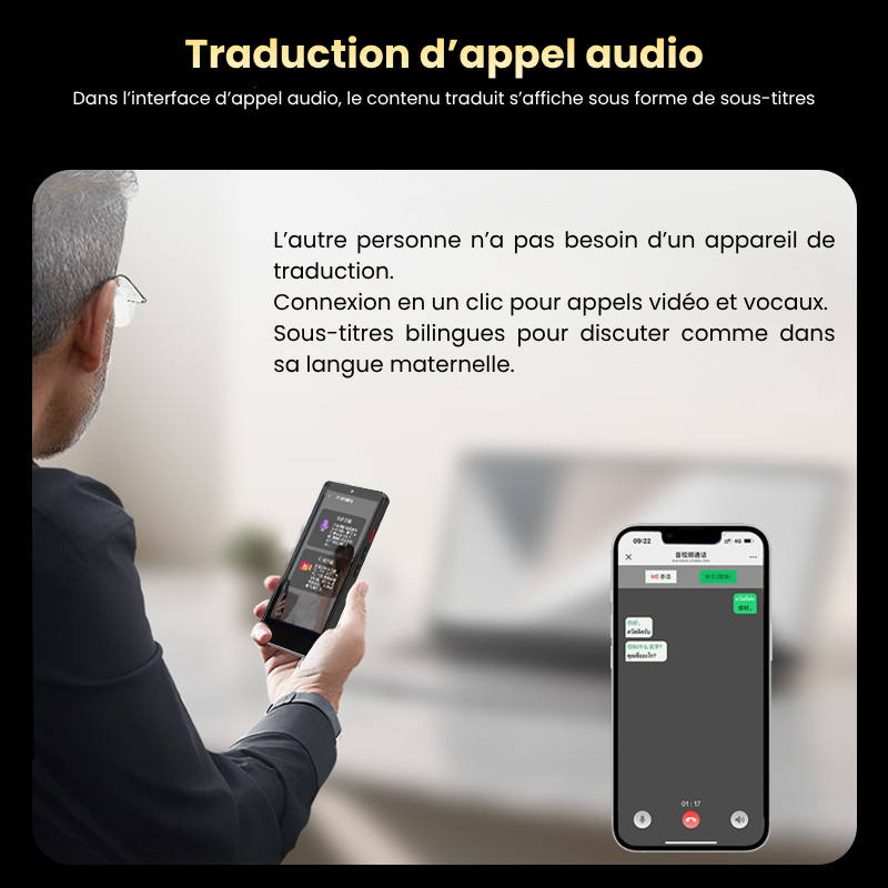 Traducteur IA S20 Pro avec traduction vocale instantanée
