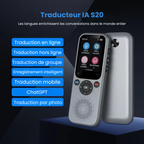 Traducteur IA S20 avec traduction vocale instantanée
