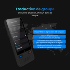 Traducteur IA S85 avec traduction vocale instantanée multilingue