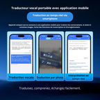 Traducteur IA T1 avec traduction vocale instantanée multilingue