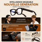 Lunettes Traductrices AI & Caméra | Vision G600 Pro