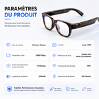 Lunettes Traductrices AI & Caméra | Vision G600 Pro